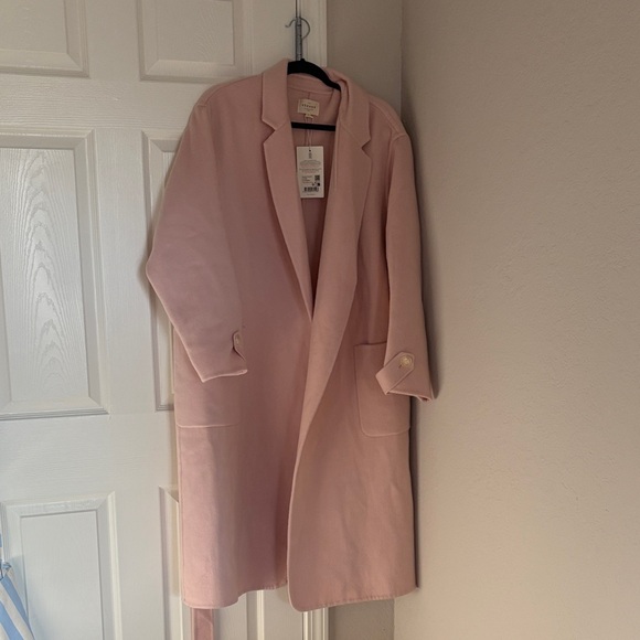 Sezane Light Pink Trench Coat - Picture 3 of 12